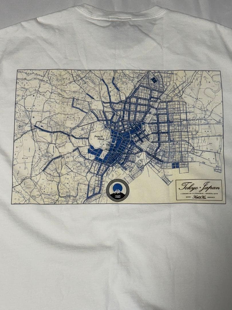 KITH Tokyo City Map Vintage Tee 白 M