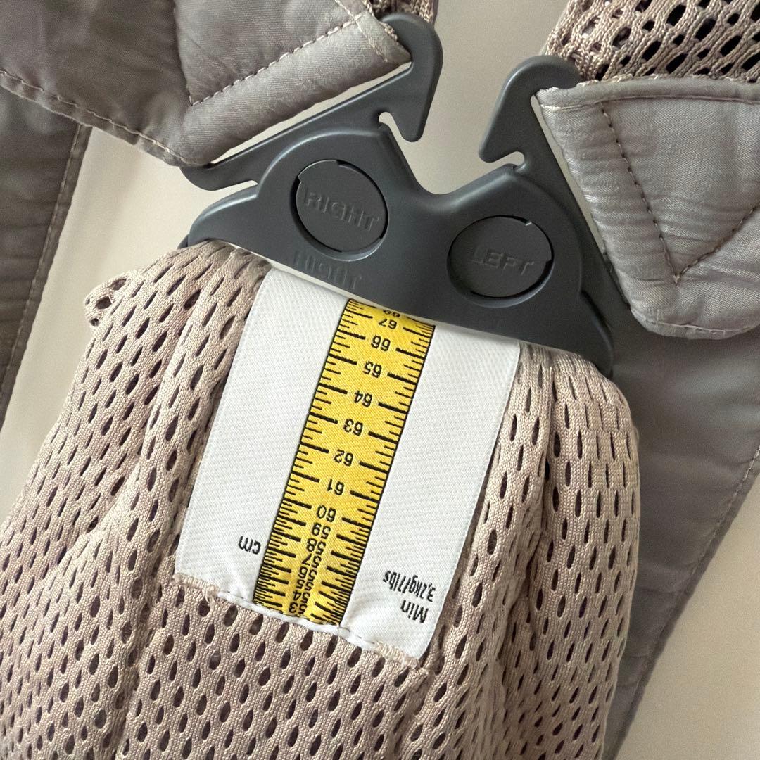 BabyBjorn ベビーキャリア ミニ エアーメッシュ グレーベージュ 新生児