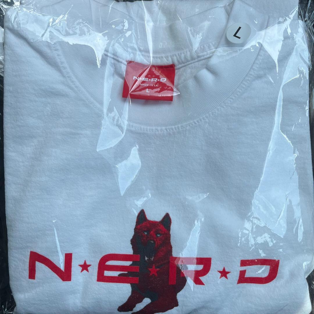 は*う様 N.E.R.D fly or die 20th tシャツ① 白 Lサイ