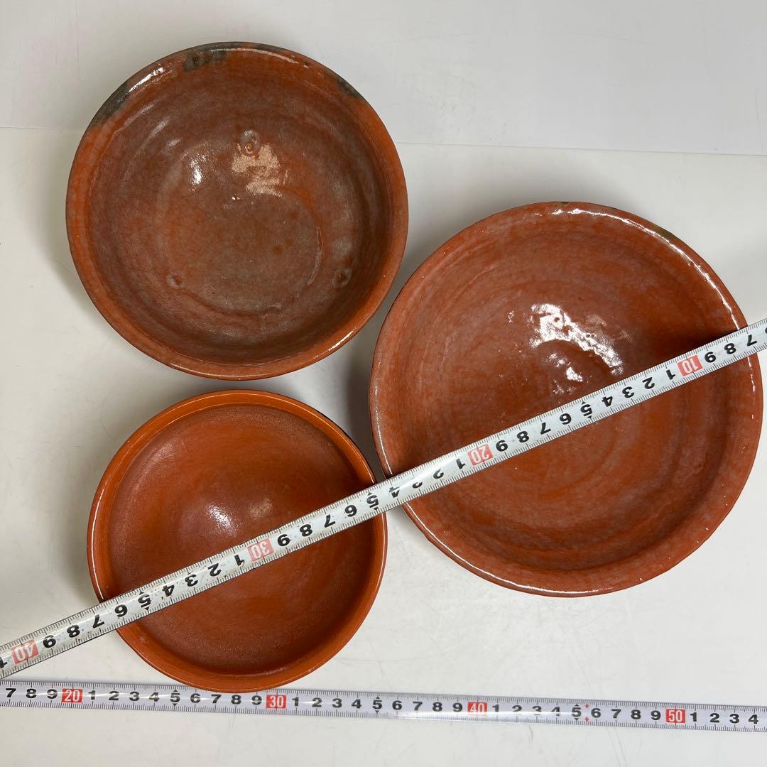 ☆茶3 川崎和楽　嶋台茶碗　共箱　口径17.3/15/12.8cm