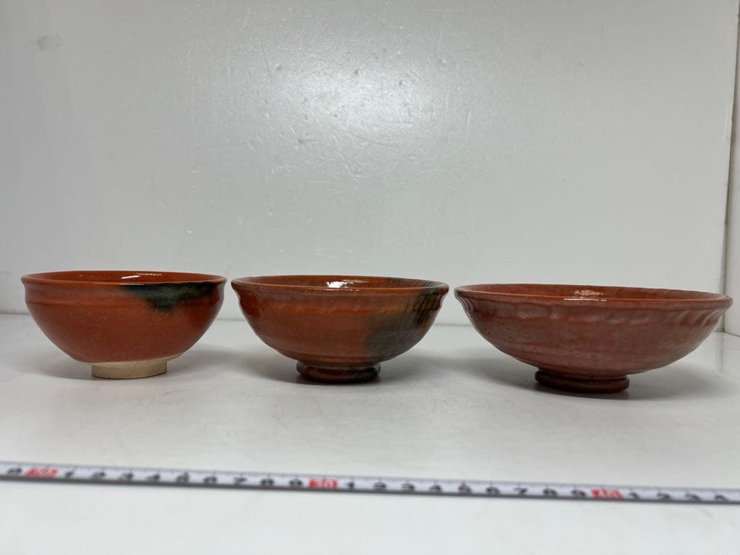 ☆茶3 川崎和楽　嶋台茶碗　共箱　口径17.3/15/12.8cm