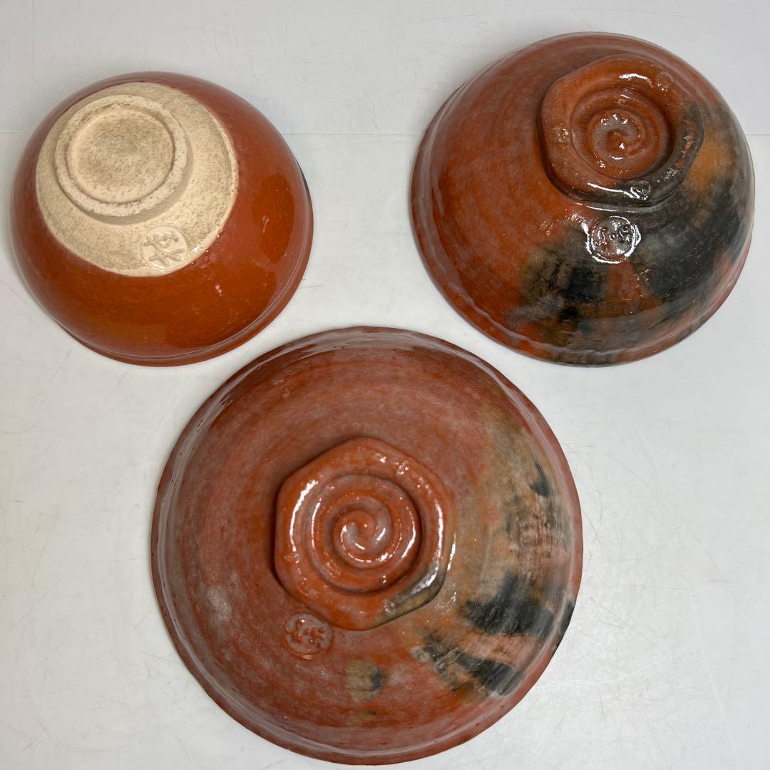 ☆茶3 川崎和楽　嶋台茶碗　共箱　口径17.3/15/12.8cm