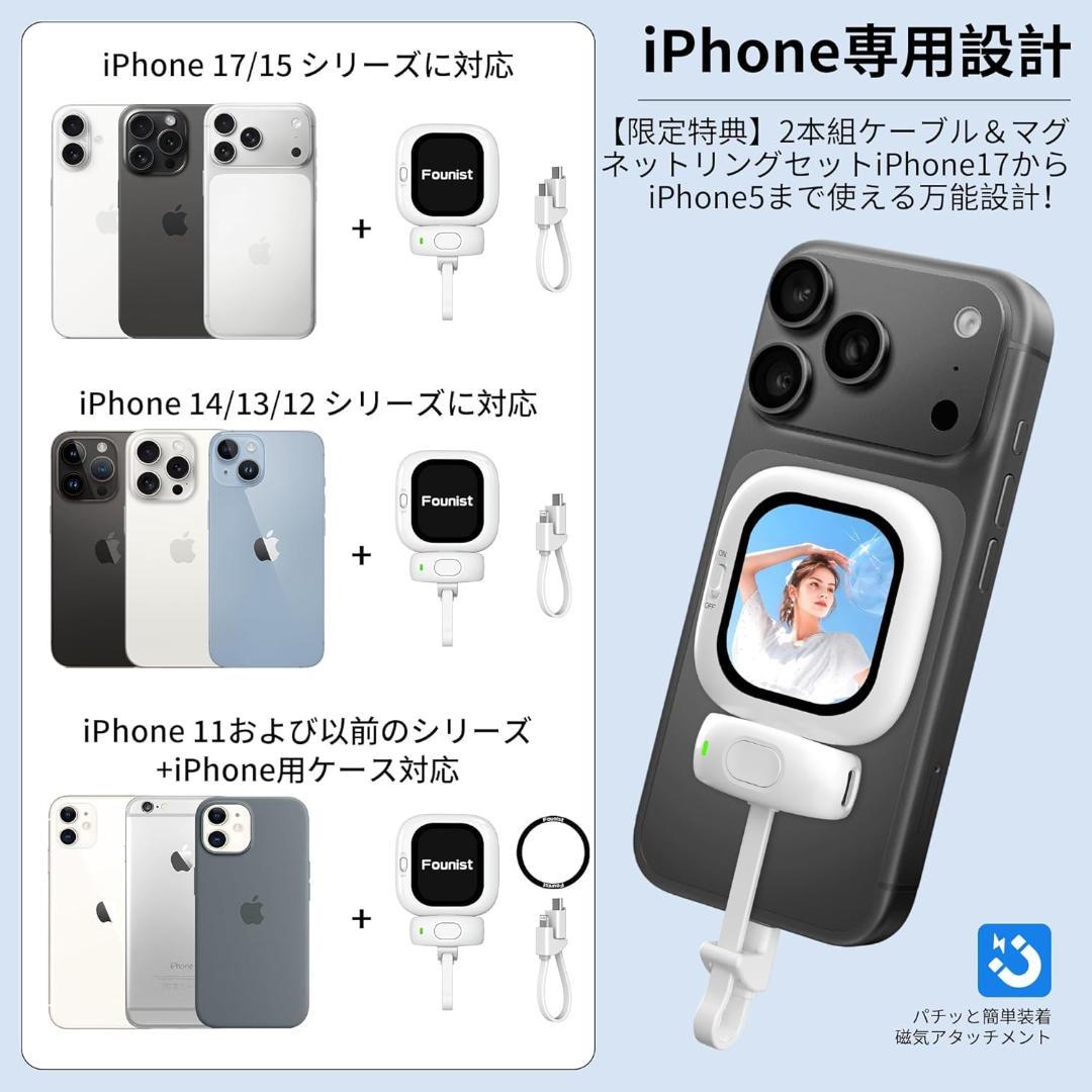 FOUNIST vlogmate mini 自撮りモニター iPhone用