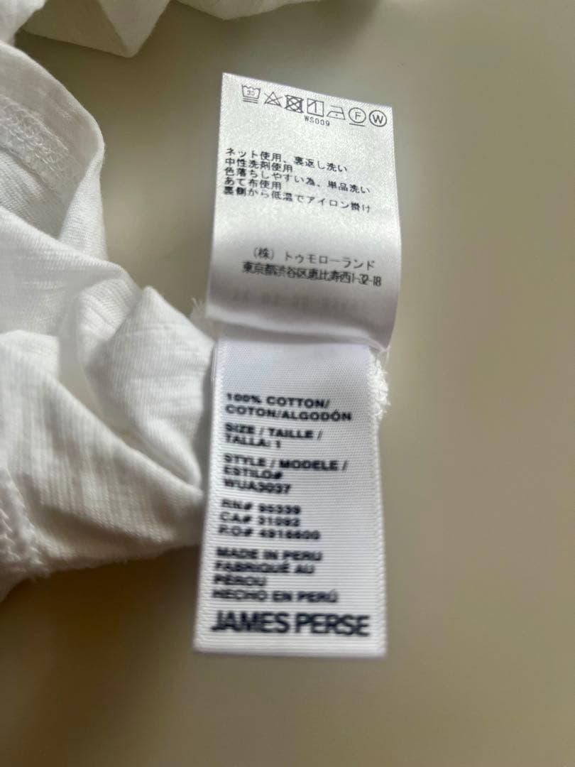 ジェームスパース 丸襟 Tシャツ