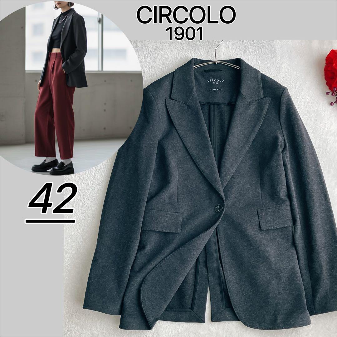 大きいサイズ/チルコロCIRCOLO★ストレッチ テーラードジャケット アンコン
