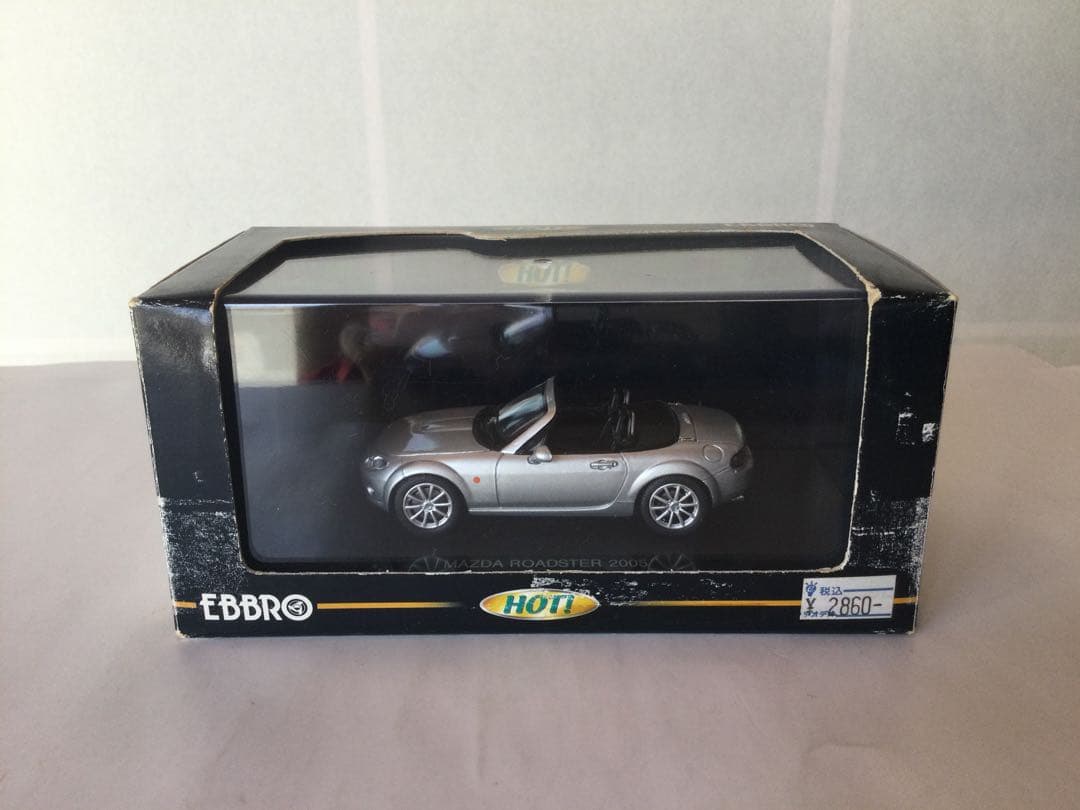 EBBRO マツダ ロードスター 2005 シルバー ミニカー