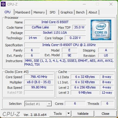超小型 ENDEAVOR ST190E i5-8500T、SSD256、8GB