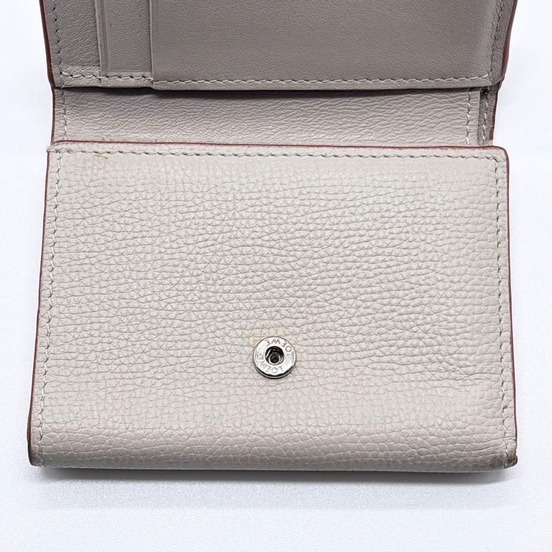 付属品付き✨ ロエベ　三つ折り財布 トライフォールドウォレット アナグラム