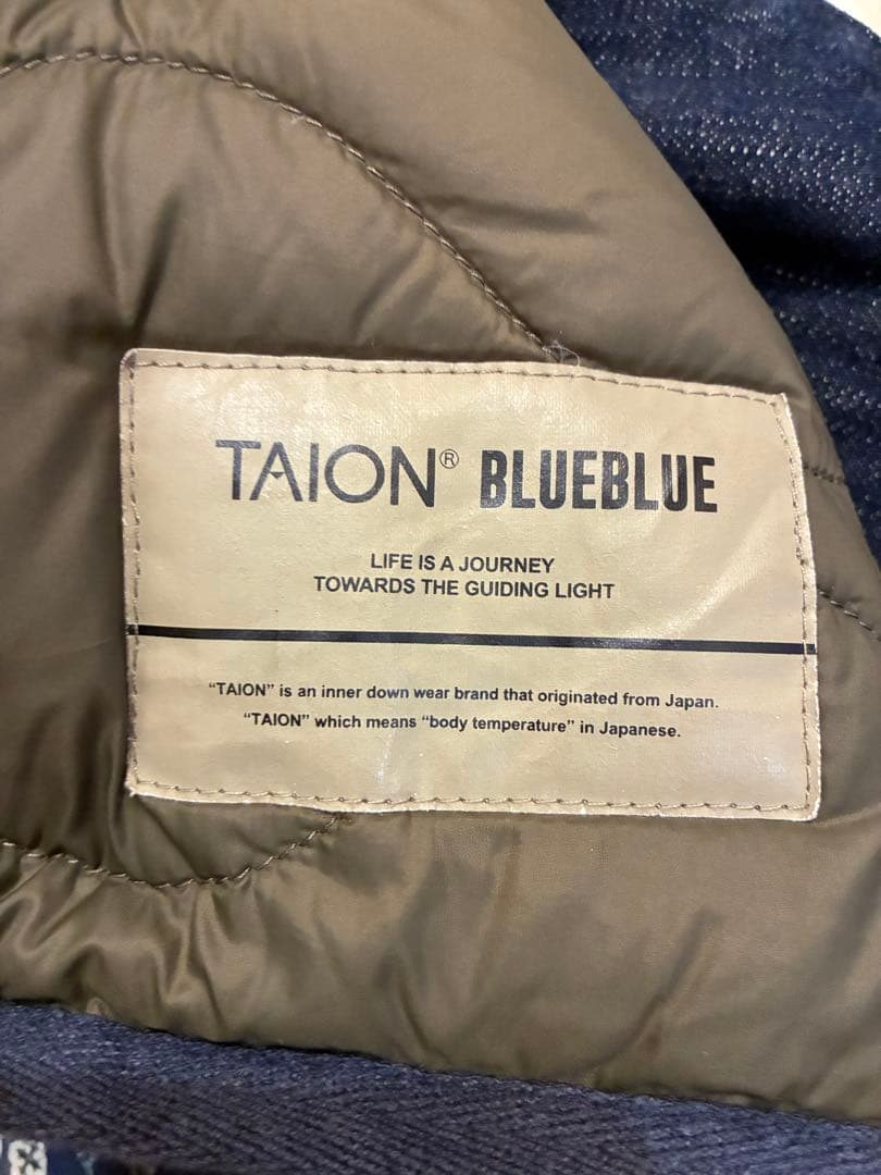 blueblue TAION デニム カバーオール インナーダウン