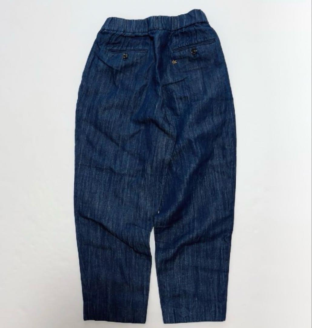 45R コットンリネンタックイージーデニムパンツ サイズ1 ネイビー