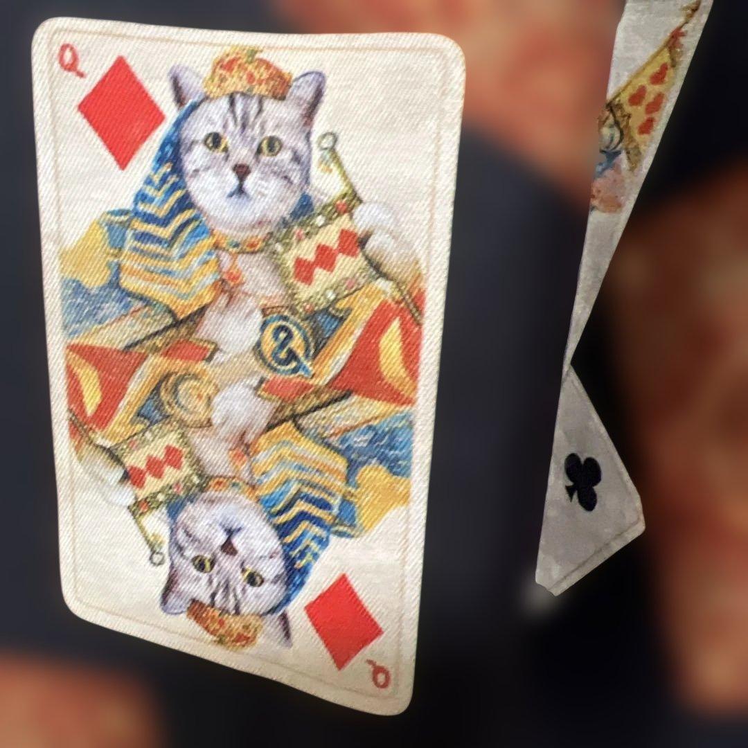 アンドエルシー　　猫トランプ柄スカート