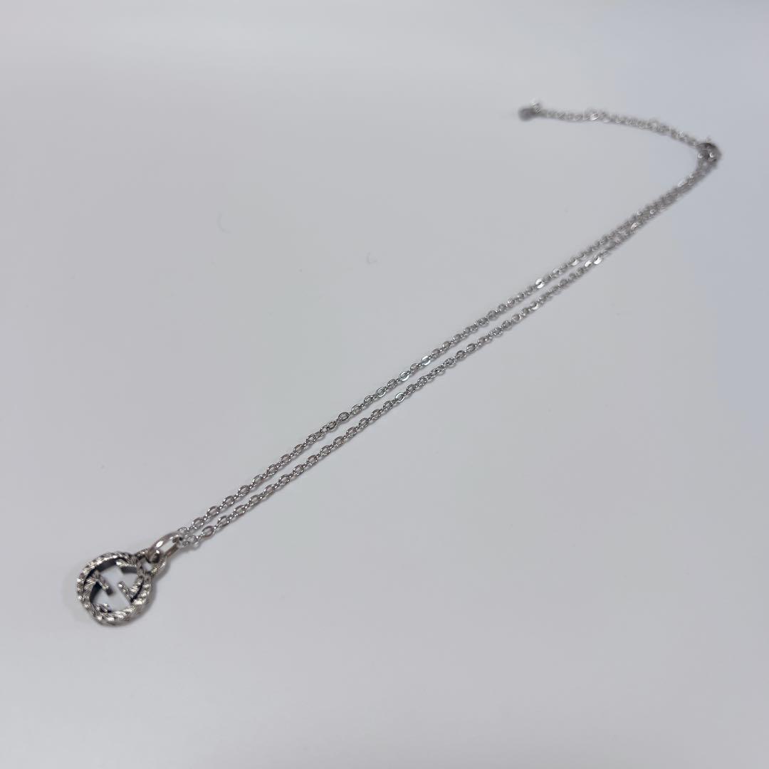 《極美品》グッチ ネックレス アラベスク インターロッキング GG Ag925