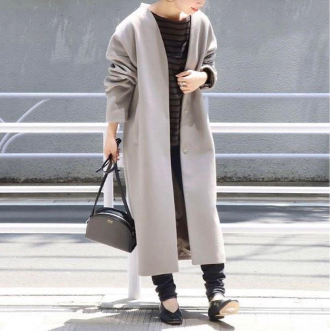 ☆美品☆ジャーナルスタンダード 定価38,500円 スーパー140Vネックコート