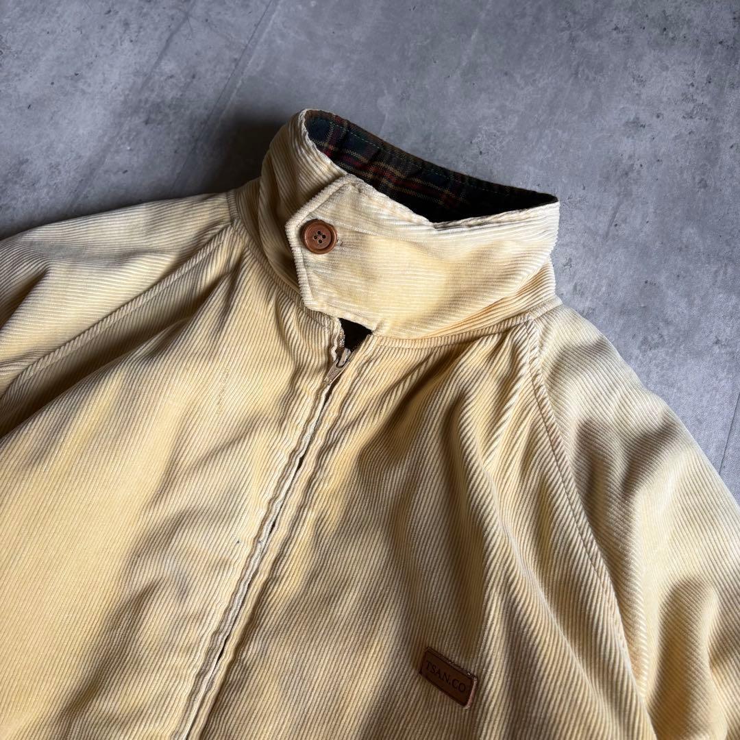 【00s vintage】スイングトップ　ブルゾン　フェード　裏地チェック　短丈