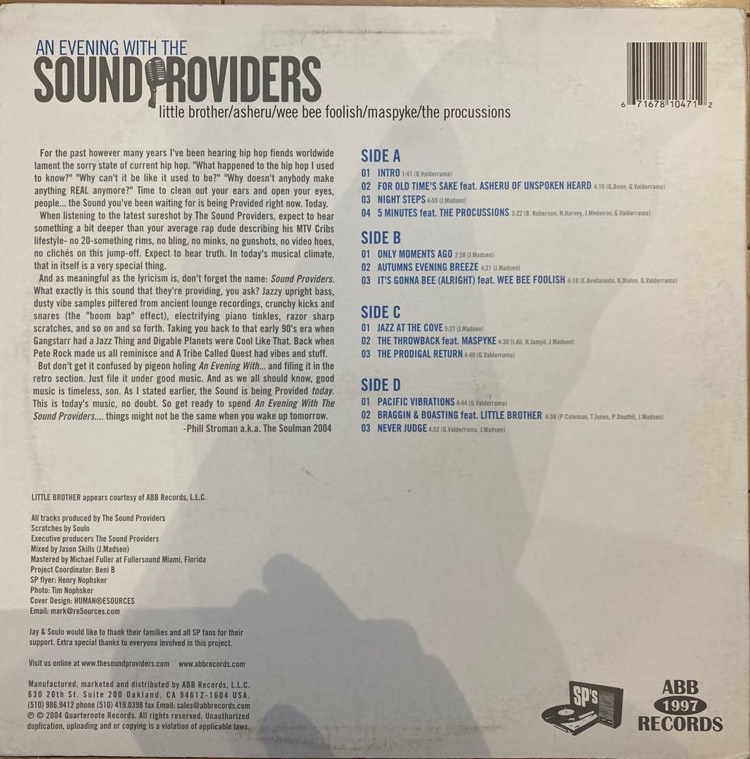 洋楽 AN EVENING WITH THE SOUND PROVIDERS