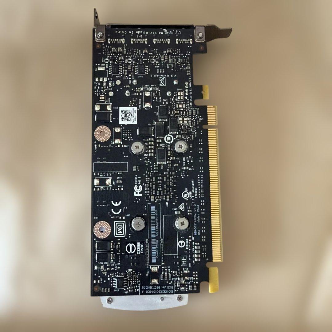 グラフィックボード・グラボ・ビデオカード NVIDIA Quadro P1000(4GB)