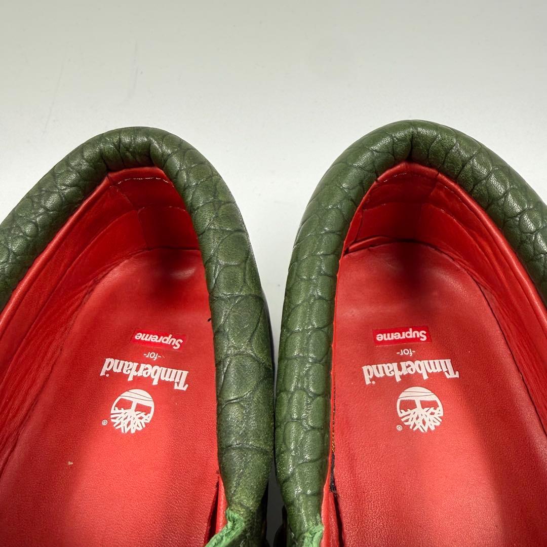 Timberland×supreme スリーアイクラシックラグ 27.5 クロコ