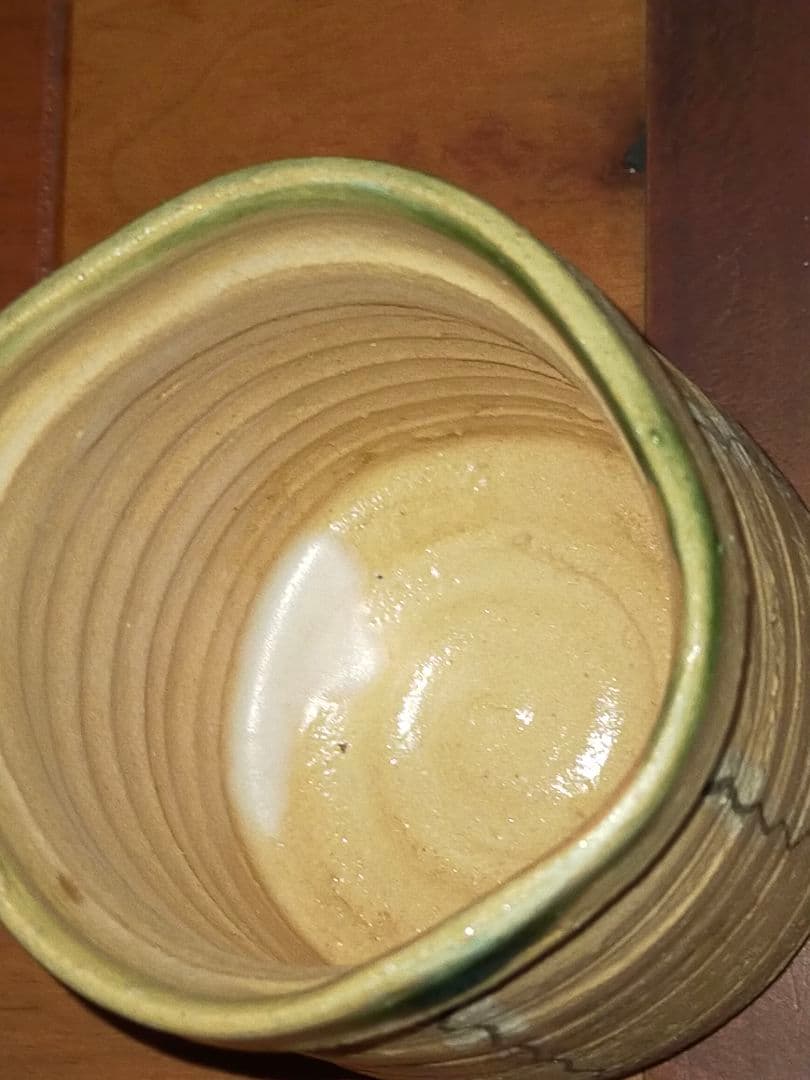 ♥美濃焼　弥七田　織部　火入れ　湯呑み　湯飲み　骨董品