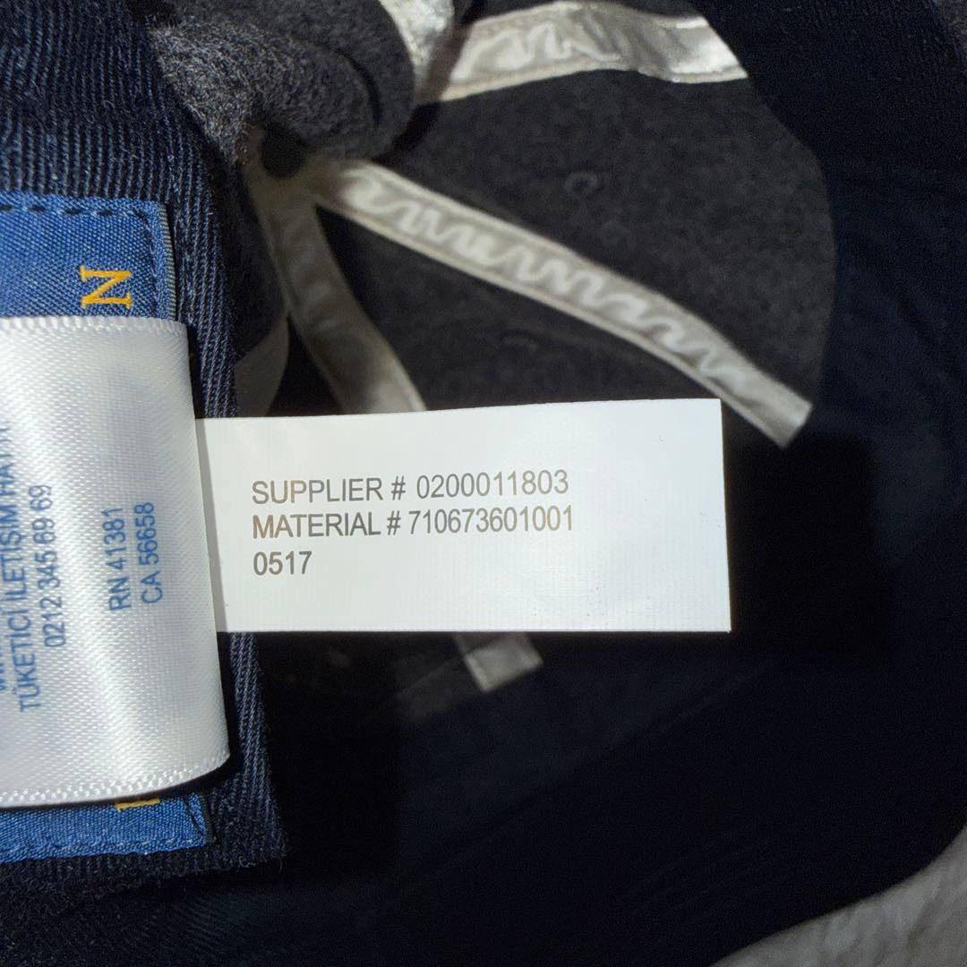 完売品 Polo Ralph Lauren 牛革 CAP グレー/ネイビー