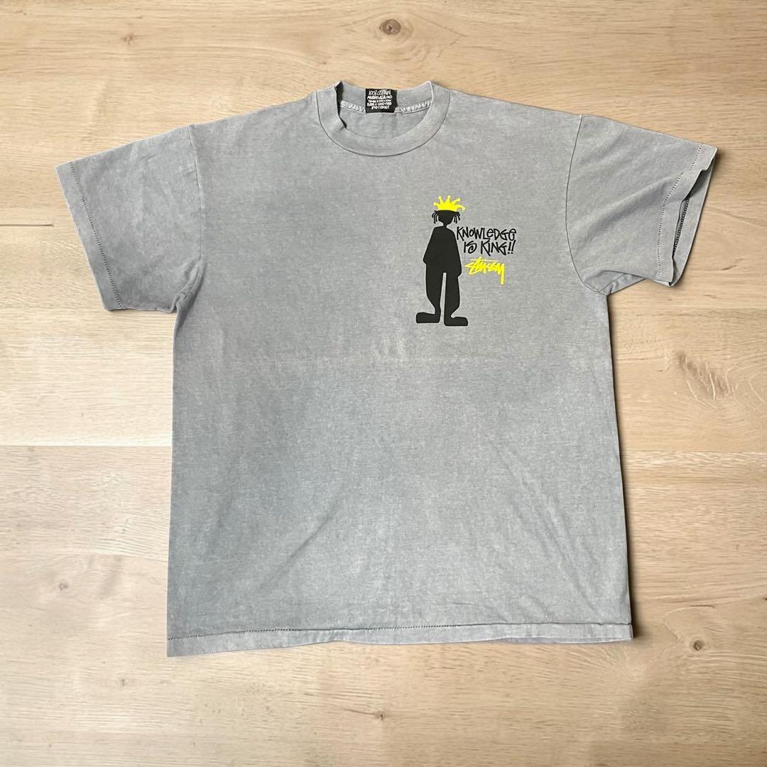 ステューシー RBRICK WORLD WIDE TOUR Tシャツ グレー