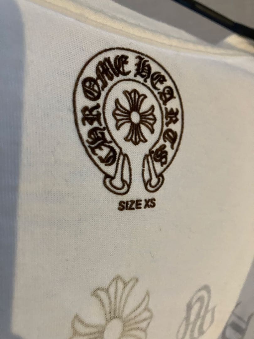 Chrome Hearts VネックTシャツ XS ホワイト