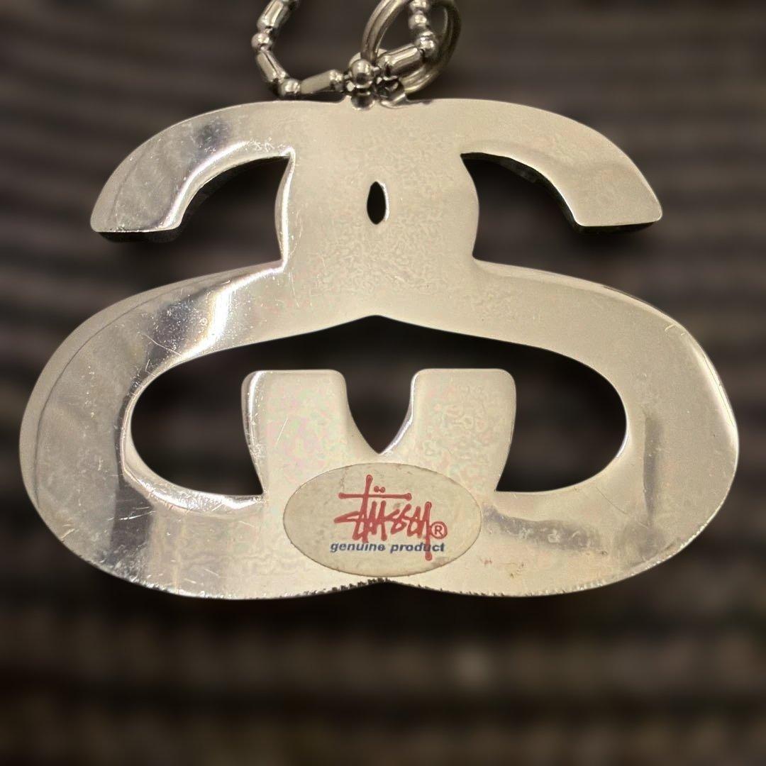 Stussy シルバー ロゴペンダント ネックレス