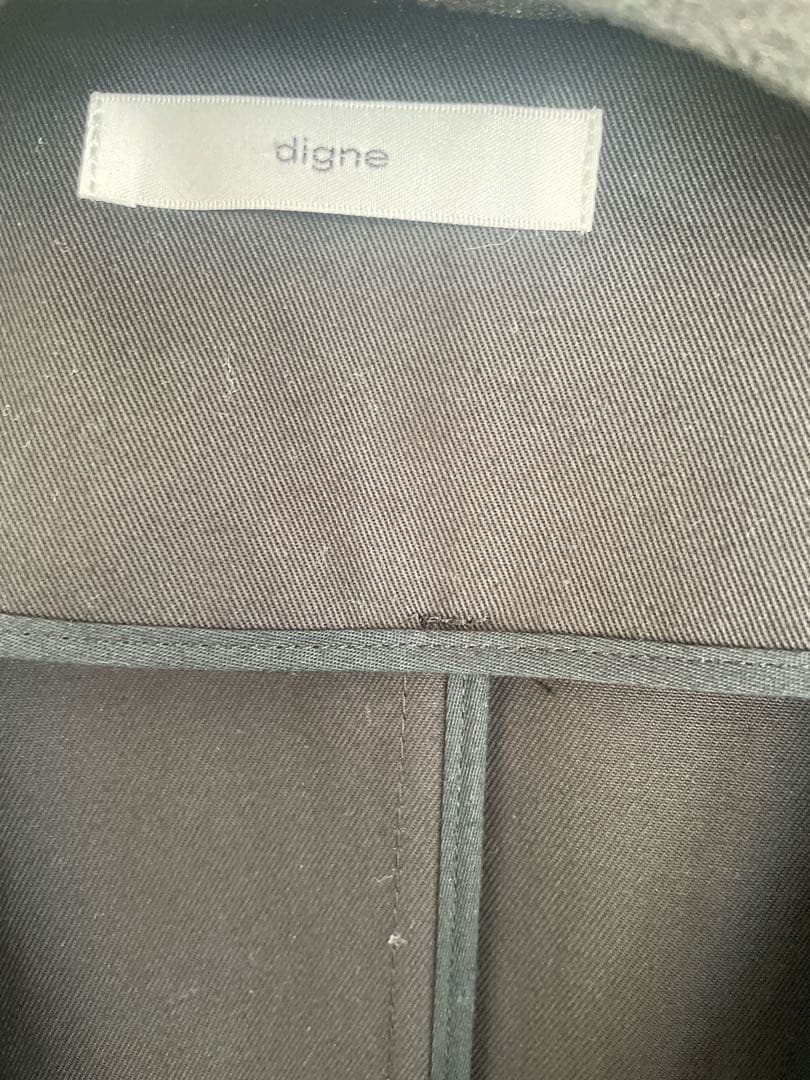 digne.no colorlessジャケット黒