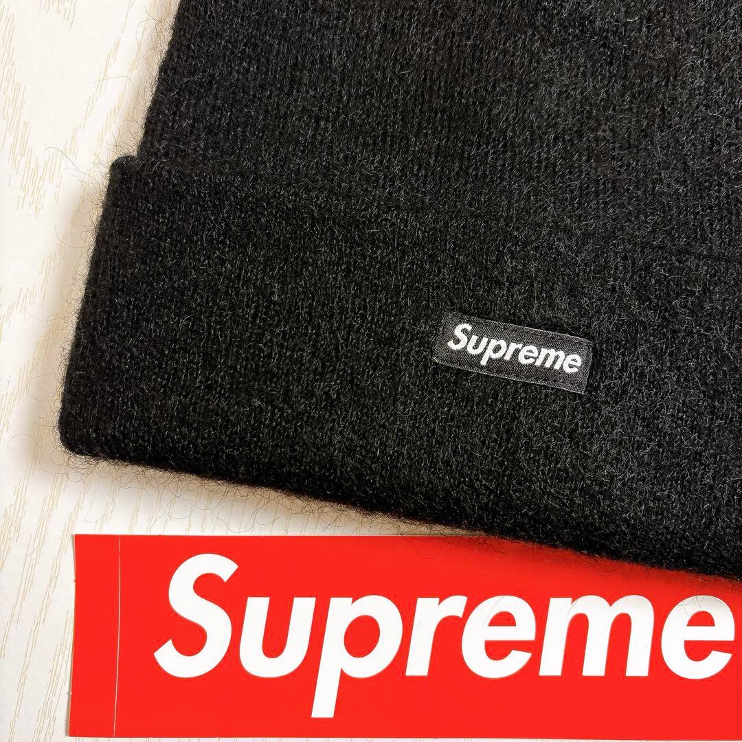 Supreme ニット帽　ビーニー　モヘア　ブラック　黒　野村周平着用