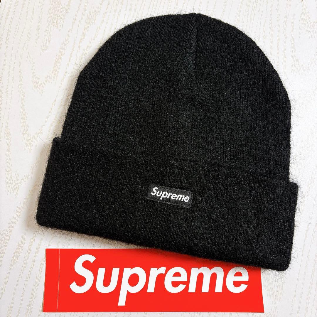Supreme ニット帽　ビーニー　モヘア　ブラック　黒　野村周平着用