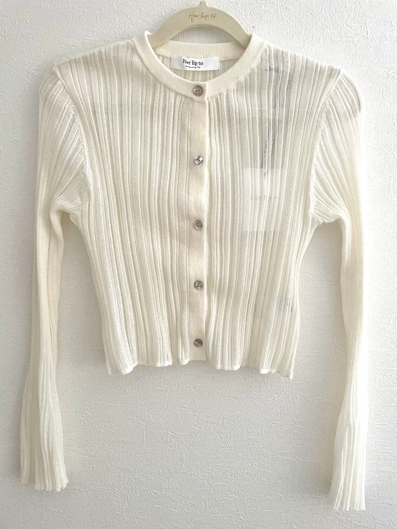 トップス Random Ribbed Knit Cardigan