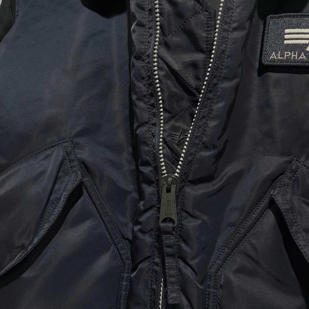 美品‼️ アルファ CWU-45 XL ネイビー フライトジャケット MA-1