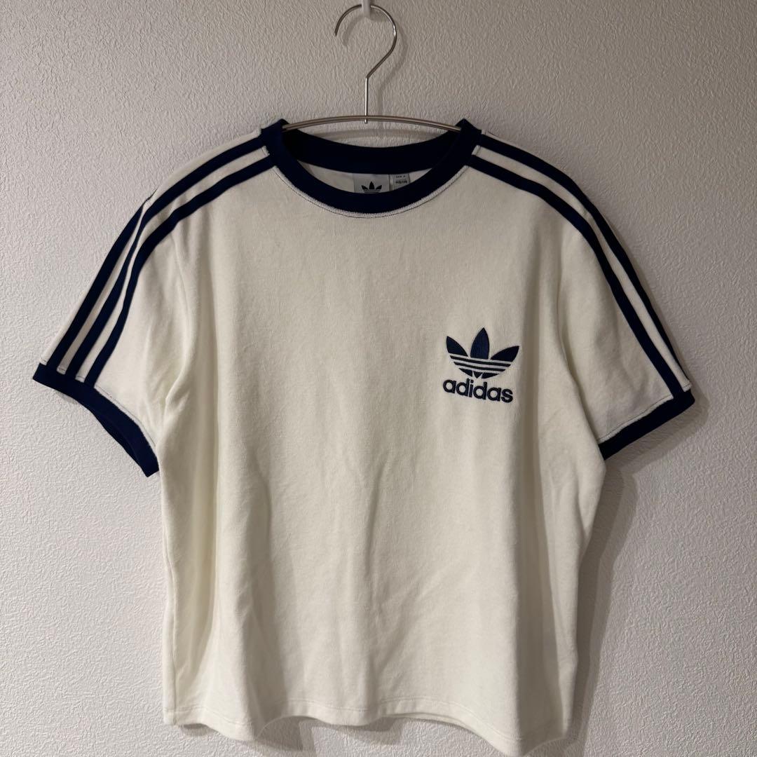 【未使用級】adidas パジャマ　セットアップ　コットン　リンガー　極美品