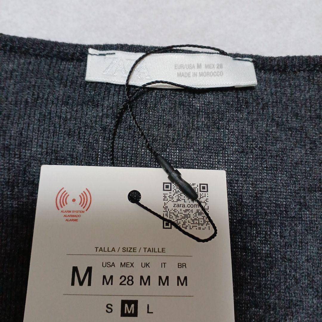 ZARA コンビネーションレーストップジャケット M カーボン 完売品
