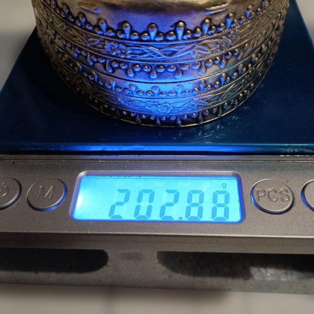【希少/アンティーク】鳳凰鶏銀細工小物入れ ボックス