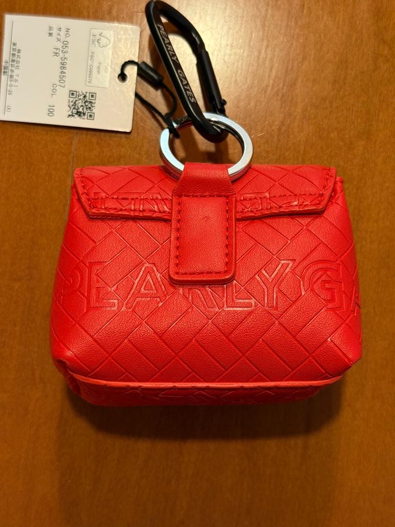 PEARLY GATES レッド 小物入れ