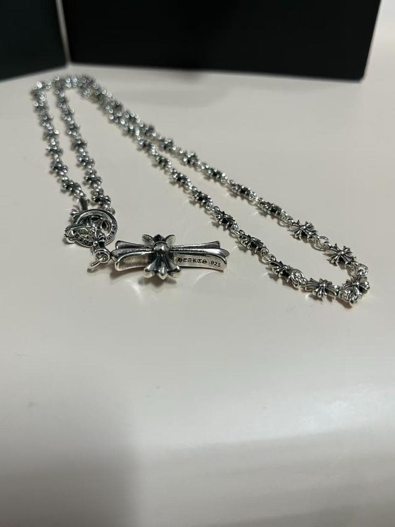 CHROME HEARTS シルバー クロスネックレス 約60cm