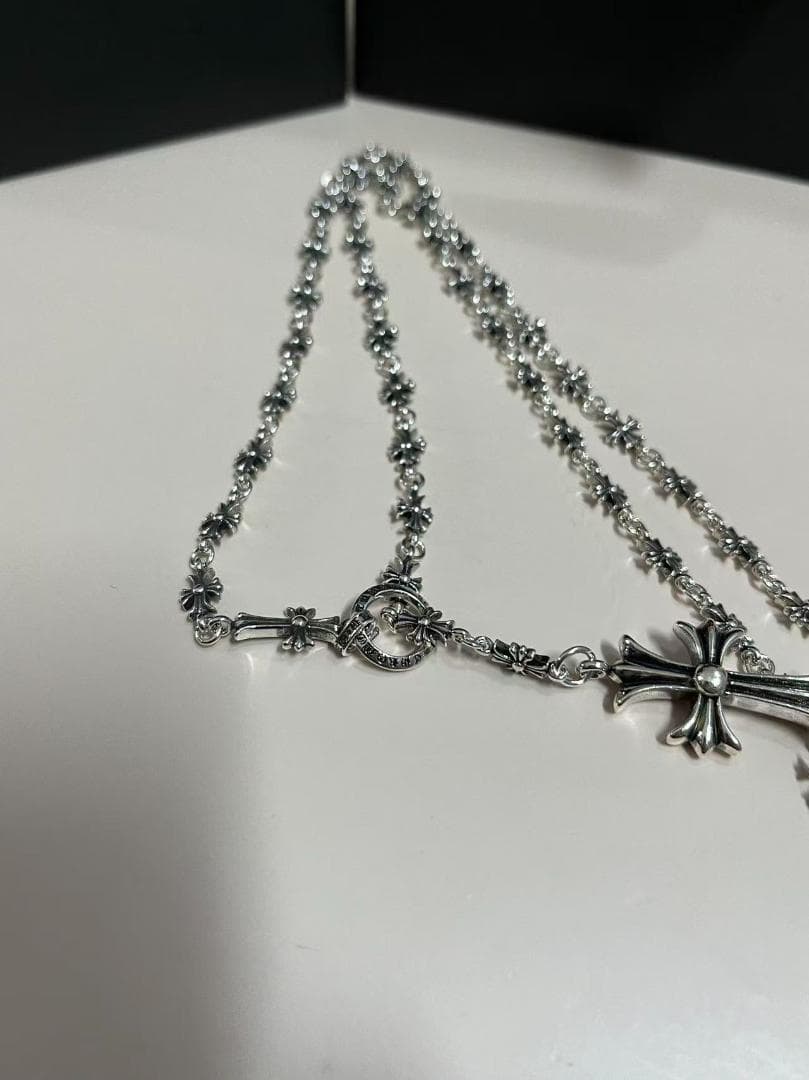 CHROME HEARTS シルバー クロスネックレス 約60cm