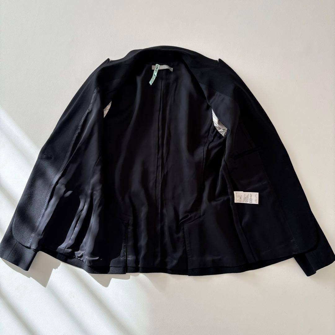 ■Theory luxeウールサキソニーテーラードジャケットブラック42