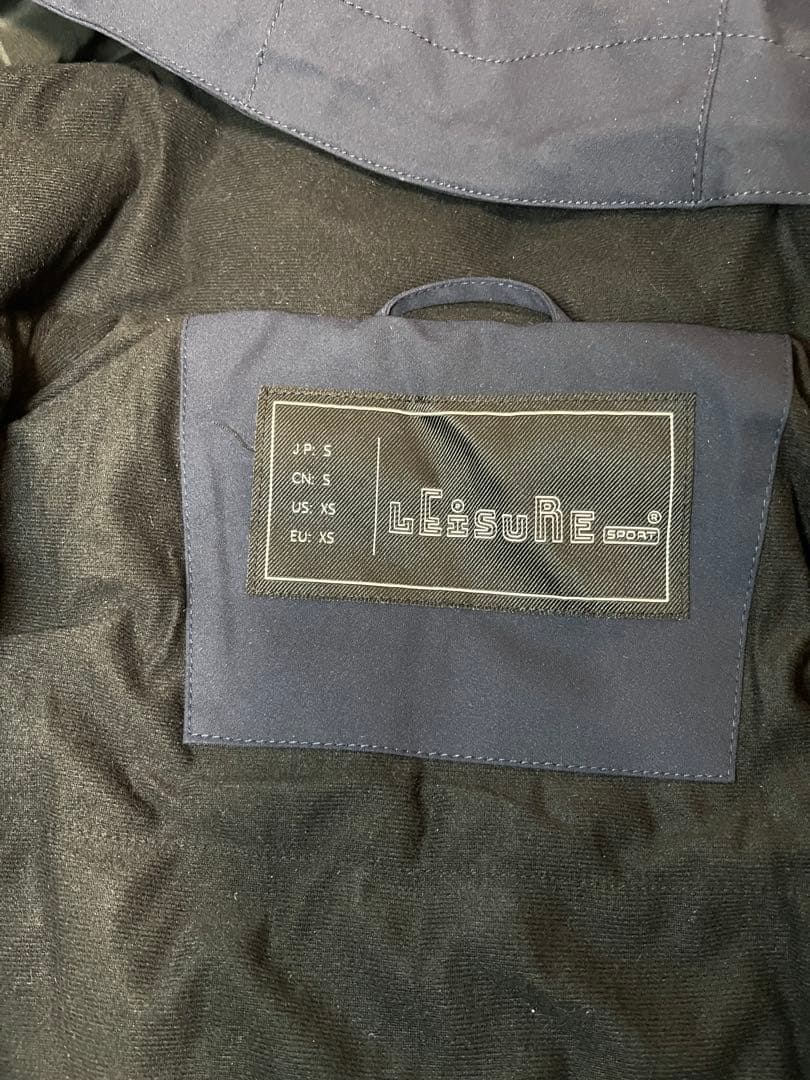 ネイビー　ベージュ　スノーボードウェア　上下セット　LEISURE SPORT