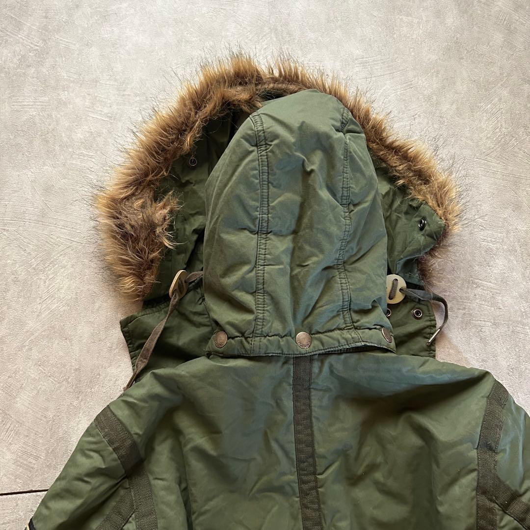 ジャケット・アウター diesel grunge fur military jacket khaki