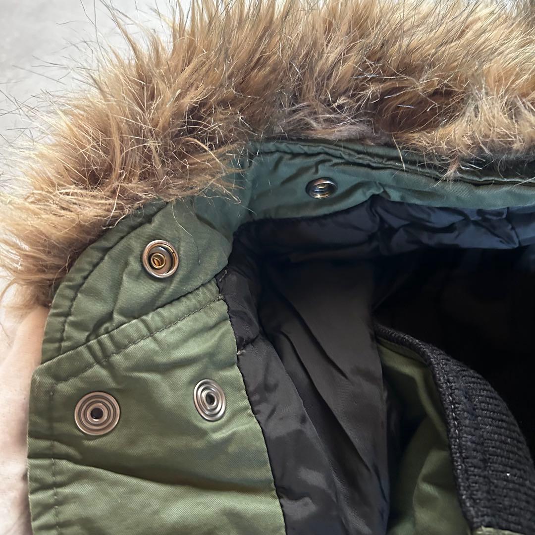 ジャケット・アウター diesel grunge fur military jacket khaki