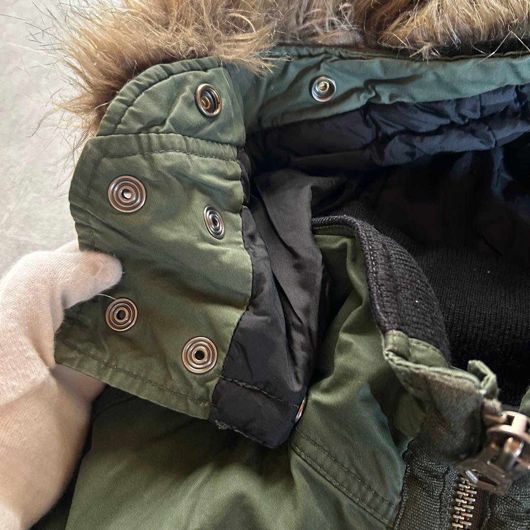 ジャケット・アウター diesel grunge fur military jacket khaki