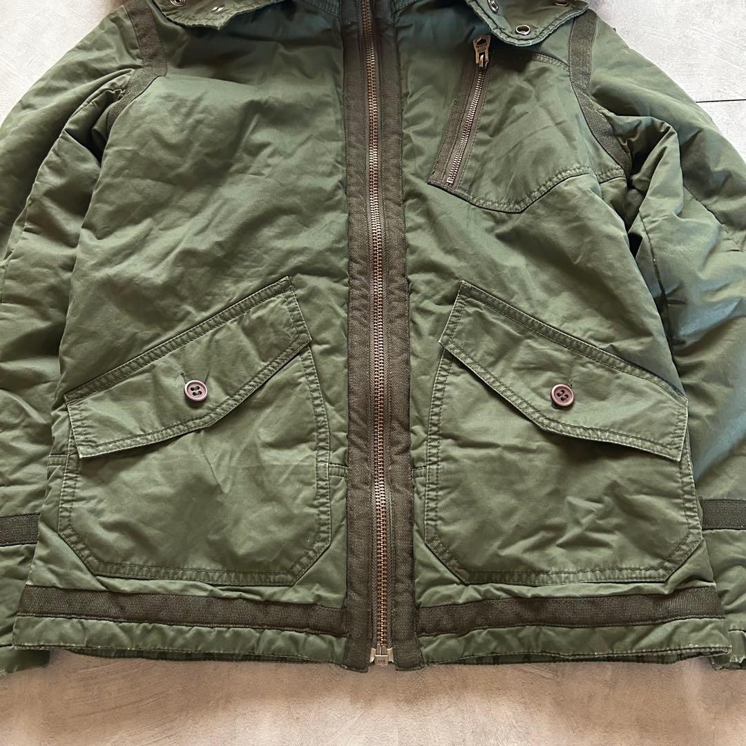 ジャケット・アウター diesel grunge fur military jacket khaki