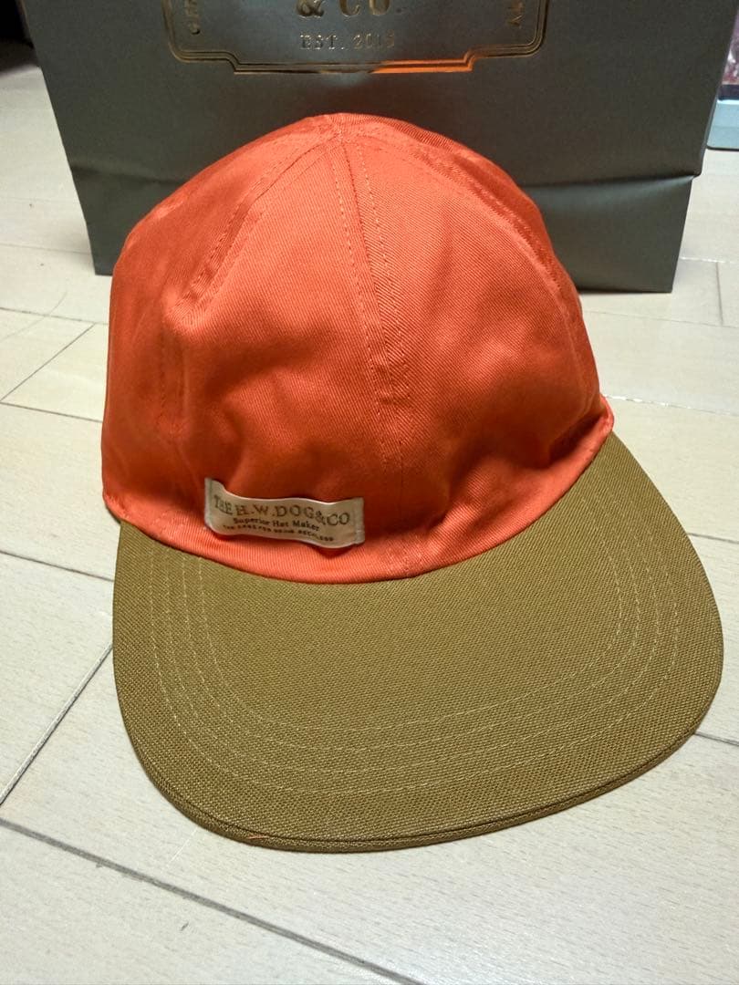 THE H.W.DOG&CO. ハンターキャップ　迷彩キャップ　カーキブラウン