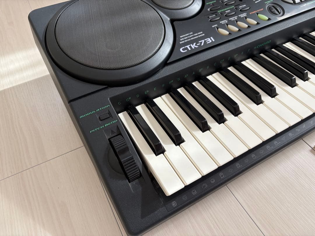 CASIO CTK-731 61鍵 電子キーボード 動作確認済 ACアダプター
