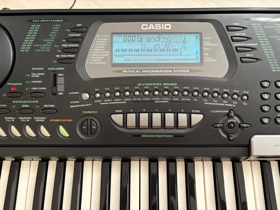 CASIO CTK-731 61鍵 電子キーボード 動作確認済 ACアダプター