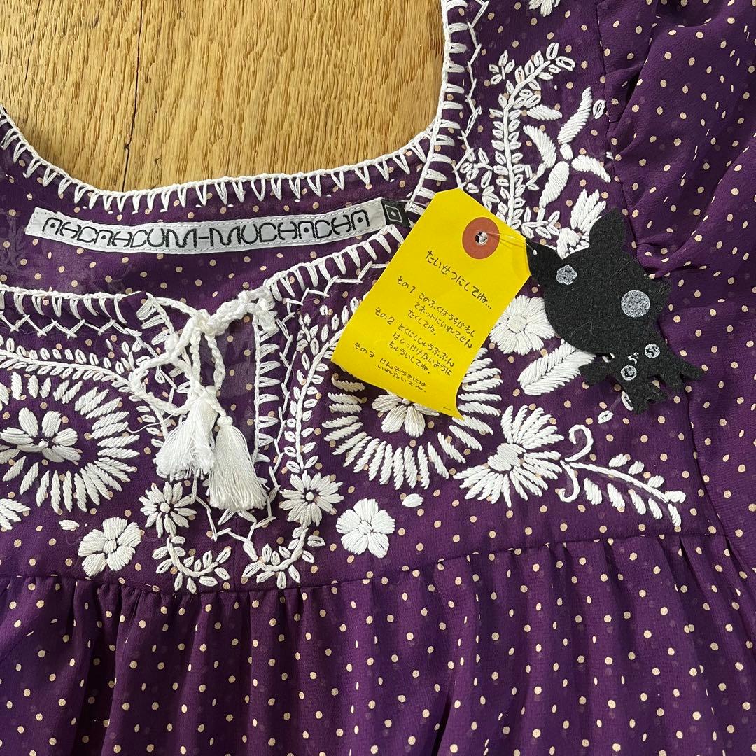 専用出品！未使用タグ付き　あちゃちゅむ刺繍ワンピースと切り替えワンピース