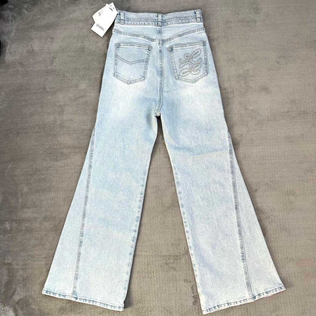 【タグ付】スナイデル 2025SS ストレッチフレアデニム LBLU 00