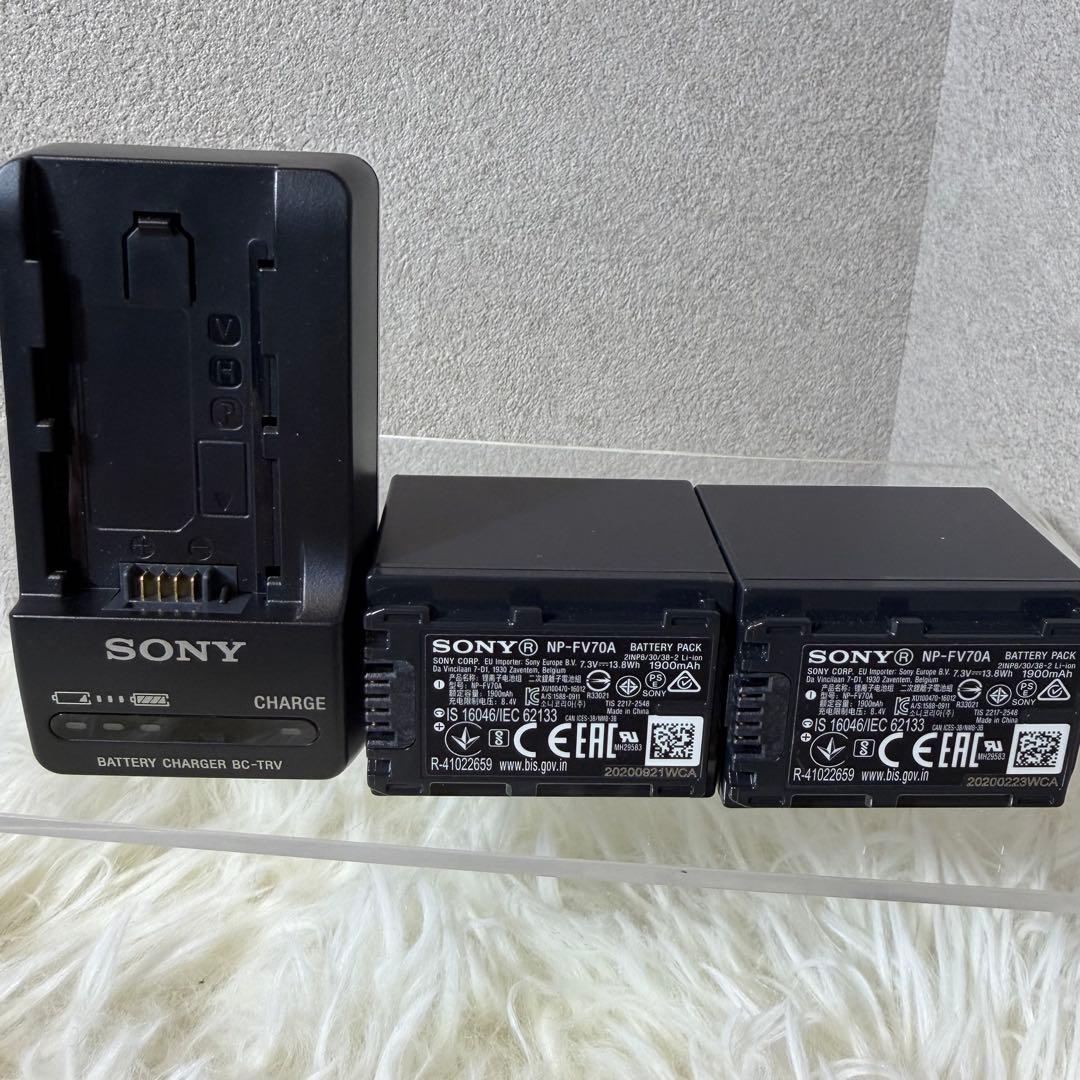 【極美品】SONY FDR-AX45 ビデオカメラ バッテリー2個 付属品多数