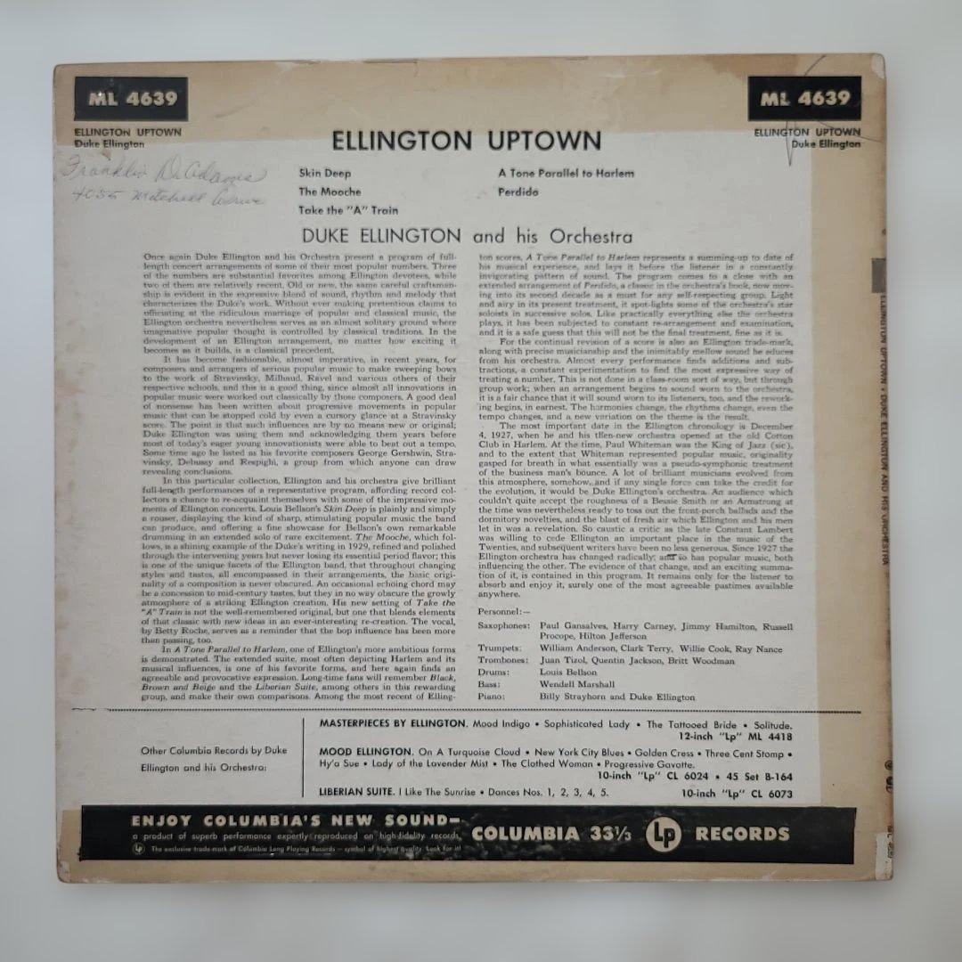 ★ＵＳオリジナル盤他★『DUKE ELLINGTON』５０年代の名盤３枚セット